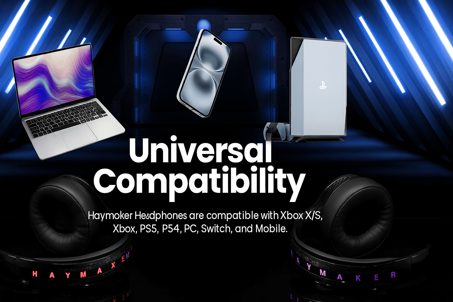 HAYMAKER Headphones in use